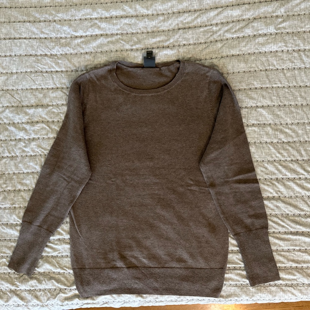 Worthington women’s Crewneck Sweater - Rich Brown